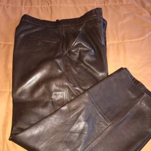Men’s brown leather pants 34/30